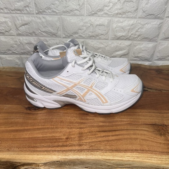 ASICS GEL-1130 White Bisque Running Shoes Women's 10 / Men 8.5 1202A164-123 NIB - Picture 2 of 8